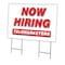 Signmission Now Hiring Telemarketers Yard Sign & Stake outdoor plastic coroplast window, C-2436 TELEMARKETERS C-2436 TELEMARKETERS - alternate 1